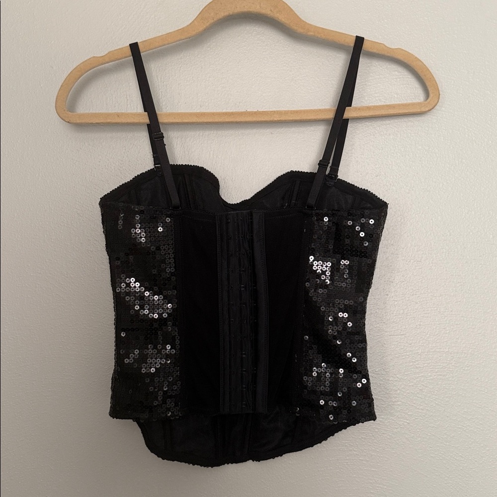 Spirit Black Sequin Bodysuit - Picture 2 of 3